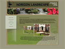 Tablet Screenshot of horizonlandscaping.com